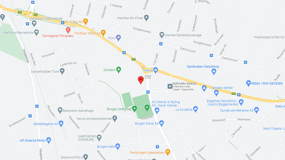 SKY Fitness Borgenhaugen på kartet