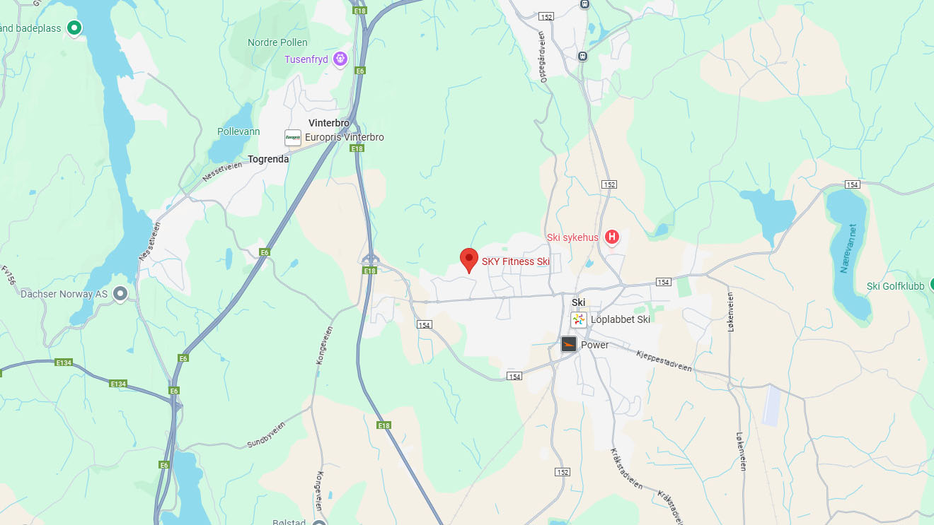 SKY Fitness Ski beliggenhet