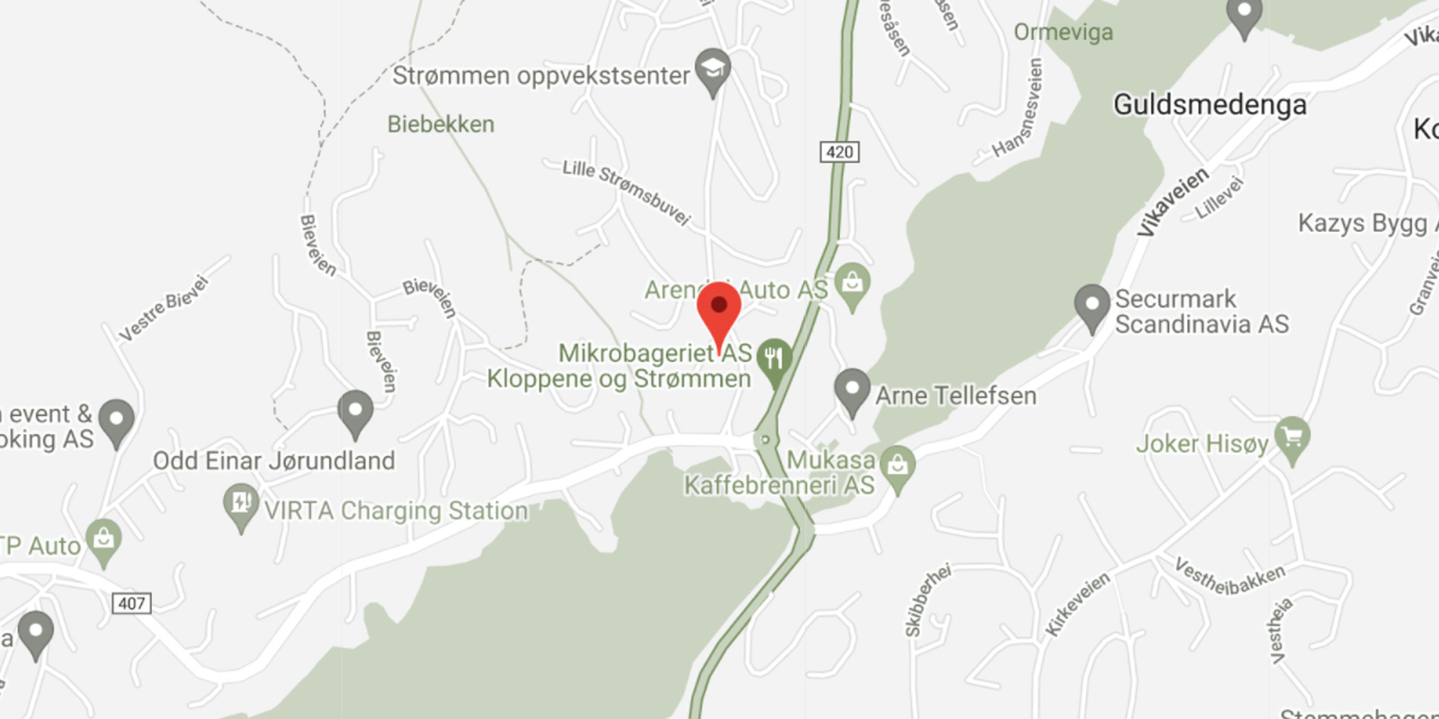 finn sky fitness strømmen på kartet